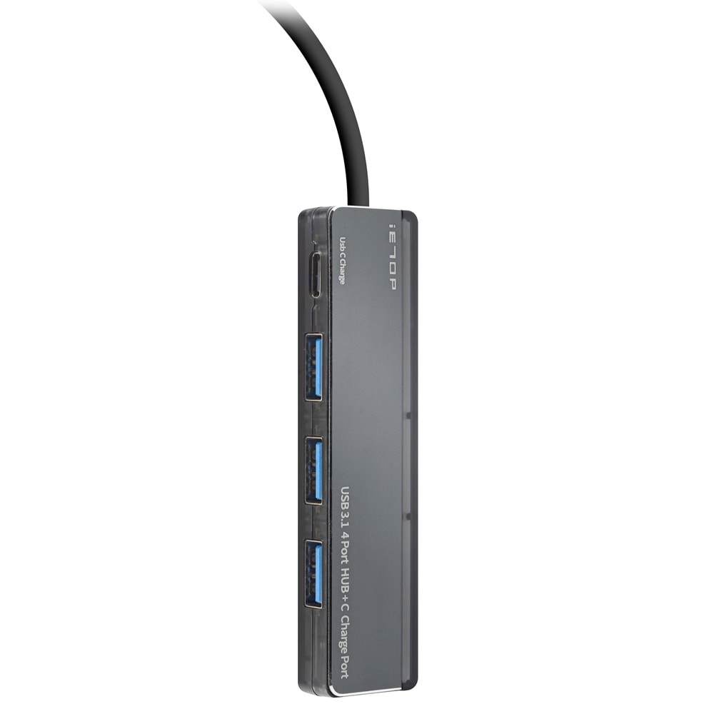 iETOP TU360 USB Type-C 3.1 Gen1 Hub 4 Port 5 Gbps Gri