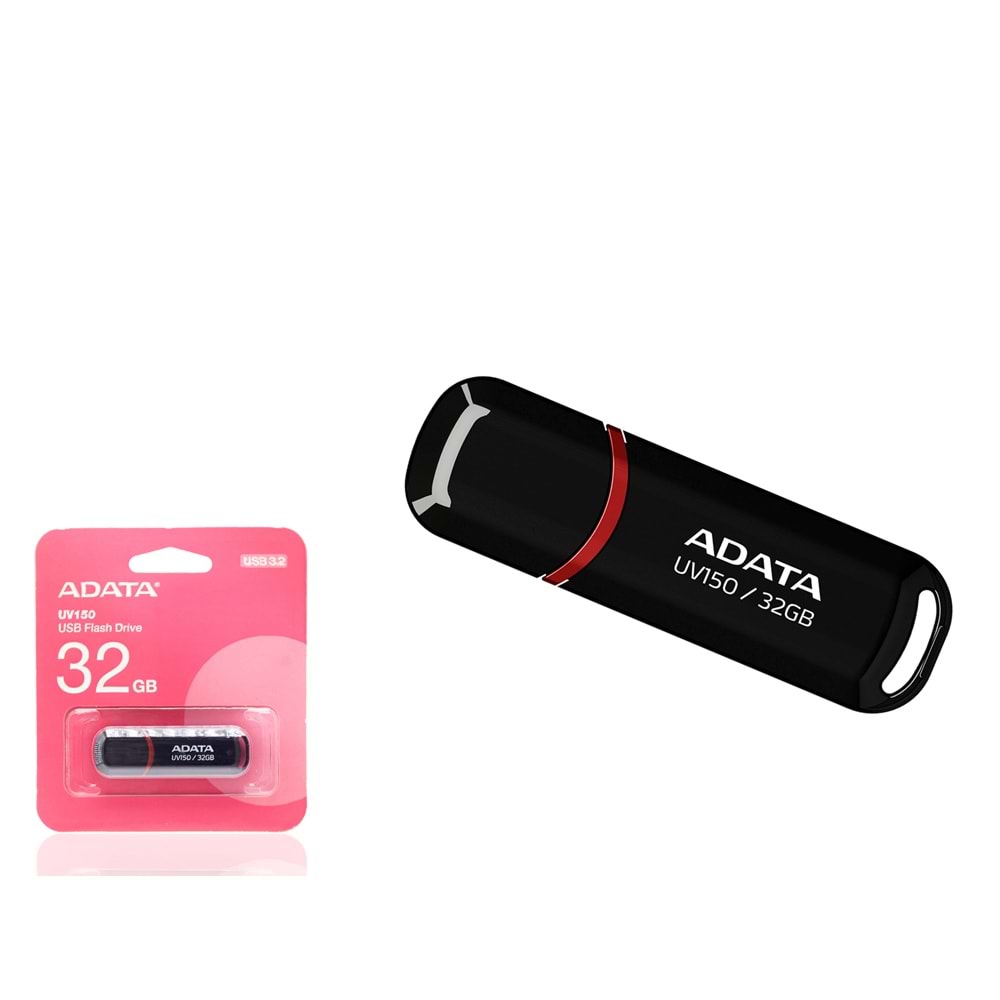 ADATA UV150 32 GB USB 3.2 Gen 1 Kapaklı Flash Bellek Siyah