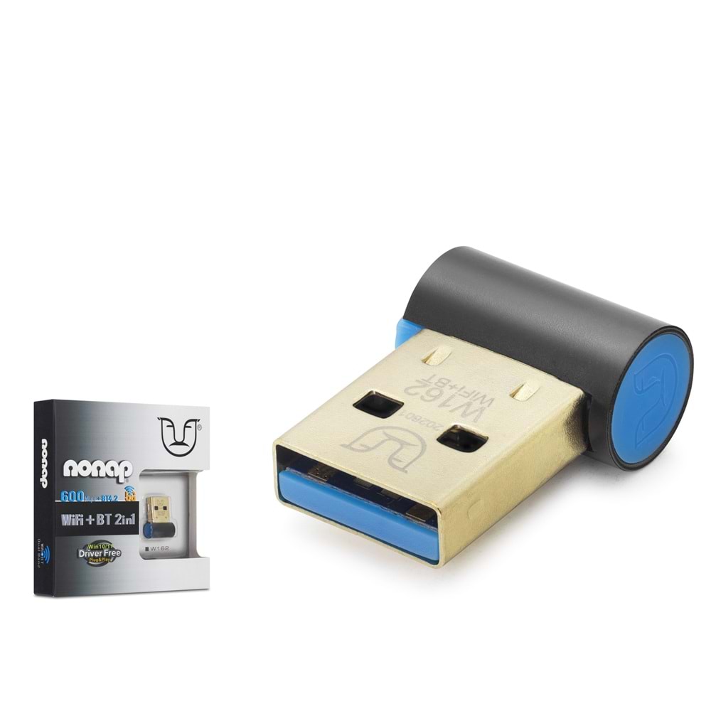 NONAP W162 USB WiFi Bluetooth 4.2 Adaptörü 650 Mbps 5 GHz Dual Band Siyah