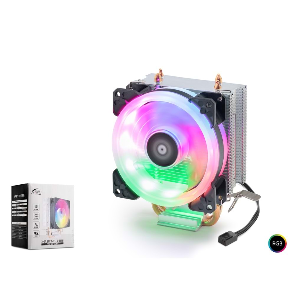 SPECTRUM YZC0076LK-SARF110638 CPU Kule Tipi İşlemci Soğutucu Tek Fanlı 90 mm RGB