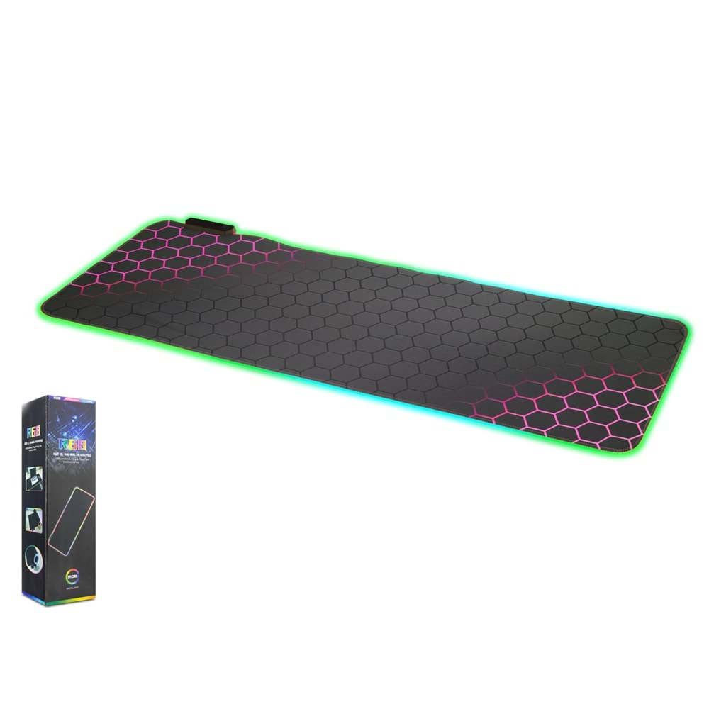 ONEZERO ZR1002 RGB Mouse Pad 300 x 800 mm Kırmızı Petek