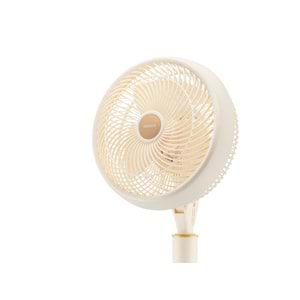 EVEREST FAN12 DynaBreeze Ayarlanabilir Ayaklı Retro Vantilatör 9 İnç 70W 2000 RPM 3 Kademeli Krem