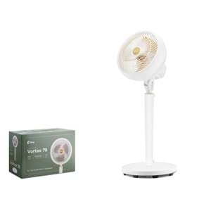 FENY FNF15 Vortex 79 Ayarlanabilir Ayaklı Retro Vantilatör 9 İnç 70W 3 Kademeli Beyaz