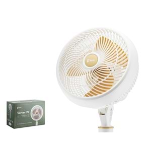 FENY FNF15 Vortex 79 Ayarlanabilir Ayaklı Retro Vantilatör 9 İnç 70W 3 Kademeli Beyaz
