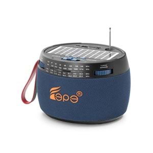 FEPE FP396S Bluetooth FM Radyo USB TF AUX Solar Şarjlı 7W Taşınabilir Kamp Hoparlör