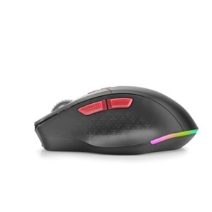 HADRON G390 Şarjlı Kablosuz Sessiz RGB Gaming Mouse 2.4 GHz 1600 DPI Siyah