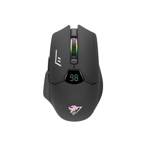 HADRON G400 Dual Mode Sessiz RGB Gaming Mouse 2.4 GHz Bluetooth 1600 DPI Siyah