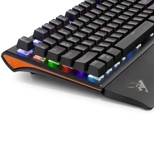 HADRON G605 Mekanik Gaming Klavye Blue Switch Bilek Destekli RGB 104 Tuş Siyah