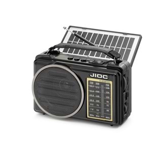 JIOC H806BTDS Bluetooth Nostaljik FM Radyo TWS USB TF Solar Şarjlı 3W Taşınabilir Hoparlör