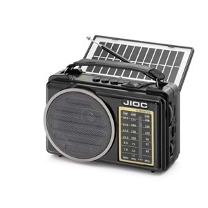 JIOC H806BTDS Bluetooth Nostaljik FM Radyo TWS USB TF Solar Şarjlı 3W Taşınabilir Hoparlör