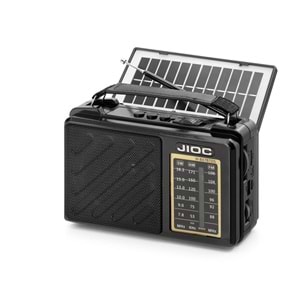 JIOC H807BTDS Bluetooth Nostaljik FM Radyo TWS USB TF Solar Şarjlı 3W Taşınabilir Hoparlör
