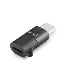 HADRON HDX1085 Type-C Lightning Kulaklık Mikrofon Ses Adaptörü Siyah
