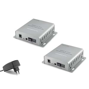 HADRON HDX1364 HDMI KVM Fiber Extender Loop Out IR 1080p 60 Hz 20 km Gri