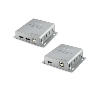 HADRON HDX1364 HDMI KVM Fiber Extender Loop Out IR 1080p 60 Hz 20 km Gri