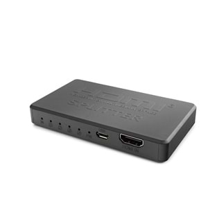 HADRON HDX1372 HDMI Splitter 4K USB Güç Kablolu 1 Giriş 4 Çıkış Siyah
