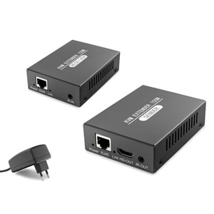 HADRON HDX1377 HDMI KVM Extender Loop Out IR 1080p 60 Hz 150 m Siyah