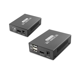 HADRON HDX1377 HDMI KVM Extender Loop Out IR 1080p 60 Hz 150 m Siyah