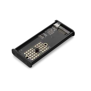 HADRON HDX1781 M.2 NVMe Harici SSD Kutusu USB Type-C 10 Gbps RGB Gri