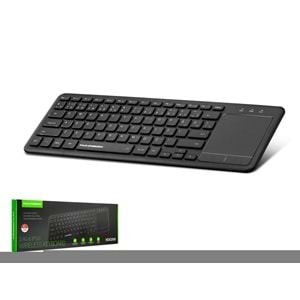 HADRON HDX2505 Dual Mode Touch Pad Smart Klavye 2.4 GHz Bluetooth 5.0 Siyah