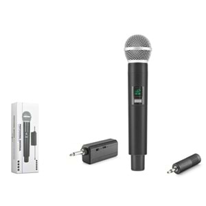 HADRON HDX2801 UHF Kablosuz Mikrofon 6.35 mm Siyah