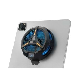 HADRON HDX4384 Manyetik Telefon Tablet Soğutucu Fan RGB Isı Göstergeli iPad Uyumlu Siyah