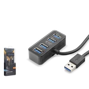 iETOP HDX7055 USB Type-C 3.1 Gen1 Hub 4 Port 5 Gbps Siyah