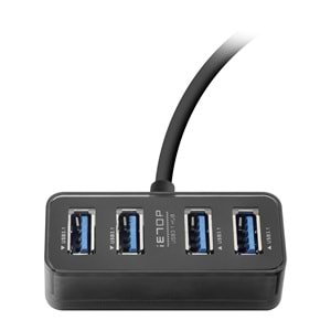 iETOP HDX7055 USB Type-C 3.1 Gen1 Hub 4 Port 5 Gbps Siyah