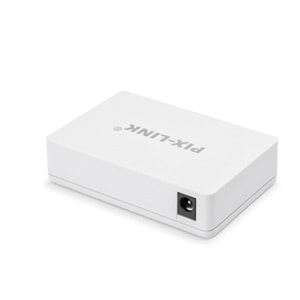 PIXLINK GS05 Gigabit Ethernet Switch 5 Port Beyaz