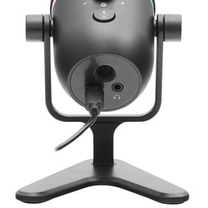 HADRON ME5 Gaming RGB Masaüstü Mikrofon Çift Modlu Gain Kontrollü Type-C 192kHz 24Bit Siyah