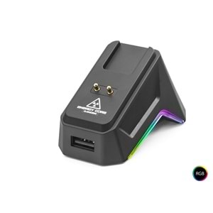 MOFAN MF1216B Tri Mode RGB Gaming Mouse Manyetik Şarj Standlı OLED Ekranlı 12000 DPI Siyah
