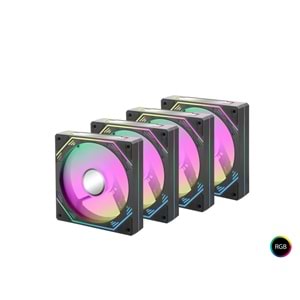 MOFAN MF2902B PC Gaming Kasa 360 Seri 80 Plus 850W Power Supply 4x ARGB Fan Siyah