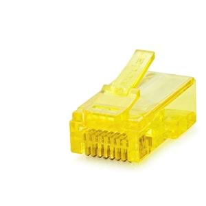 NODAR ND2408 CAT6 EZ RJ45 Konnektör 100 Adetli Paket Sarı