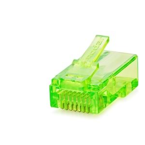 NODAR ND2409 CAT6 EZ RJ45 Konnektör 100 Adetli Paket Yeşil