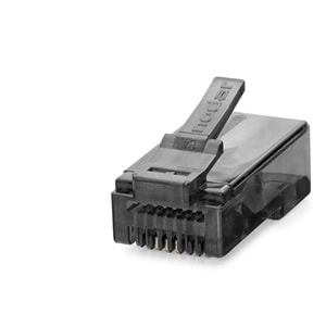 NODAR ND2410 CAT6 EZ RJ45 Konnektör 100 Adetli Paket Siyah