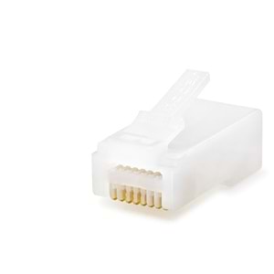 NODAR ND2414 CAT6 EZ RJ45 Konnektör 100 Adetli Paket Beyaz