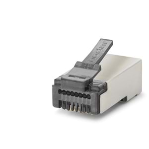 NODAR ND2418 CAT6E EZ RJ45 Metal Konnektör 100 Adetli Kutu Siyah