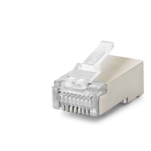 NODAR ND2423 CAT6E EZ RJ45 Metal Konnektör 100 Adetli Kutu Şeffaf