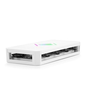 NODAR ND2816W PWM ARGB Fan ve LED Kontrolcü Hub Seti Uzaktan Kumandalı Beyaz