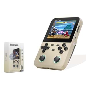 NODAR ND758 Retro El Oyun Konsolu 3.5 İnç IPS Ekranlı 1 GB RAM 128 GB Kart Destekli Beyaz
