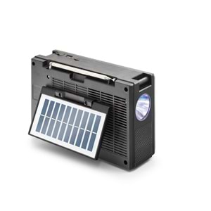 NNS NS9951BTS Bluetooth Nostaljik FM Radyo TWS USB TF Solar Şarjlı 5W Taşınabilir Hoparlör