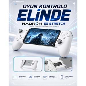 HADRON S3 Stretch Type-C Telefon Tutuculu Mobil Gamepad Beyaz