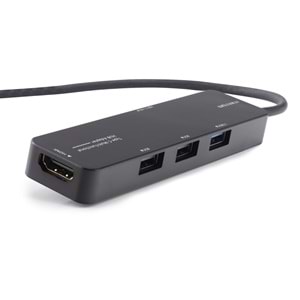 iETOP TUH305 Type-C 3.2 Gen1 Combo Hub PD HDMI 4K 5 Port 5 Gbps Siyah