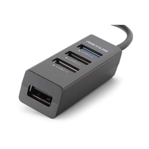 REXUS U3201 USB 3.2 Gen1 Hub 4 Port 5 Gbps Siyah