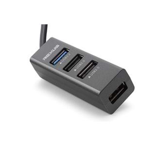 REXUS U3201 USB 3.2 Gen1 Hub 4 Port 5 Gbps Siyah