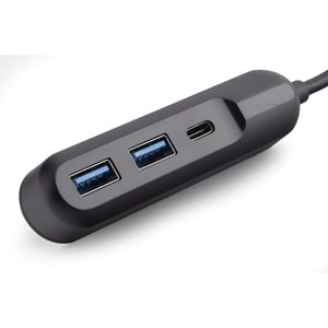 iETOP U35G05 USB Type-C 3.2 Gen1 Hub 3 Port 5 Gbps Siyah