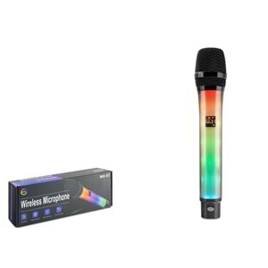 HADRON WX-81 UHF Kablosuz RGB Mikrofon Siyah
