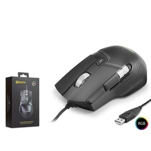 MKESPN X13 RGB Gaming Mouse 12400 DPI 10 Tuş Makro 1000Hz Siyah