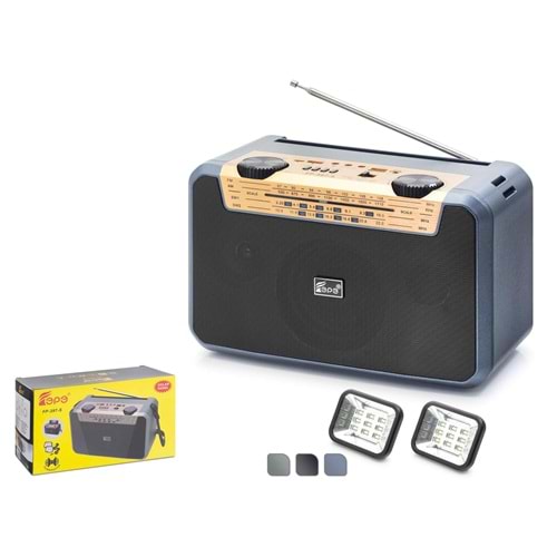 FEPE FP397S Bluetooth FM Radyo USB TF AUX Solar Şarjlı Çift LED Aydınlatmalı 24W Kamp Hoparlör