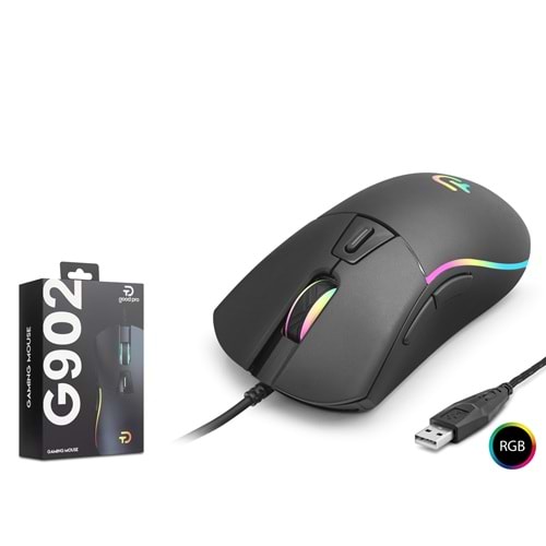 GOOD PRO G902 RGB Gaming Mouse 3600 DPI 6 Tuş 1000Hz Siyah