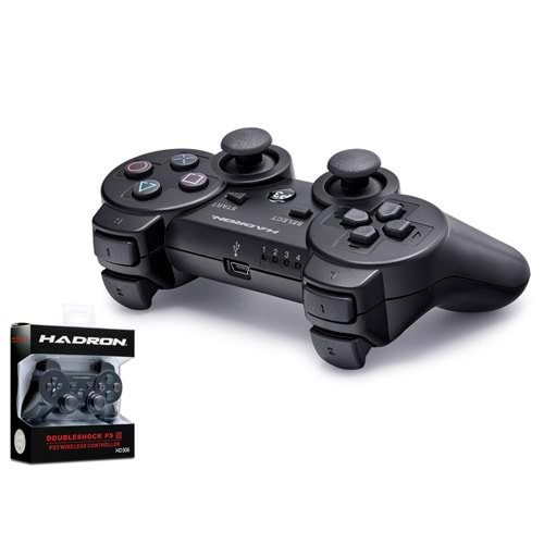 HADRON HD306S Bluetooth GamePad Oyun Kolu PS3 Uyumlu DoubleShock III Siyah